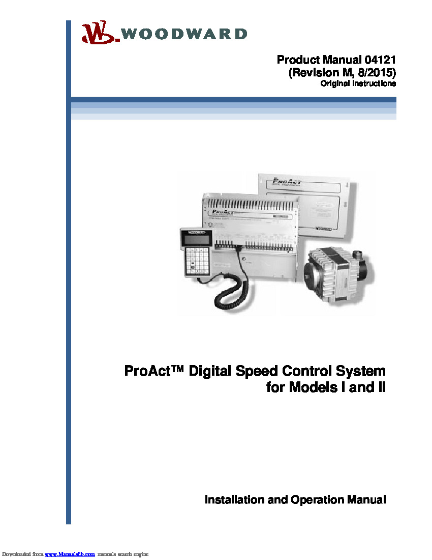 First Page Image of 9907-205 ProAct Digital Speed Control System.pdf